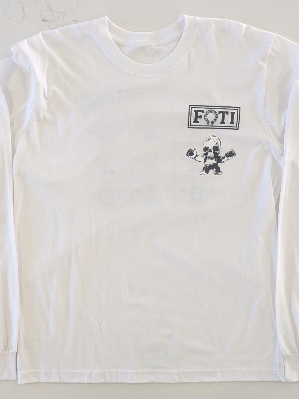 Chrome Hearts Foti Jarvis Tic Tac Toe Long Sleeve T-Shirt White Multi Skull L